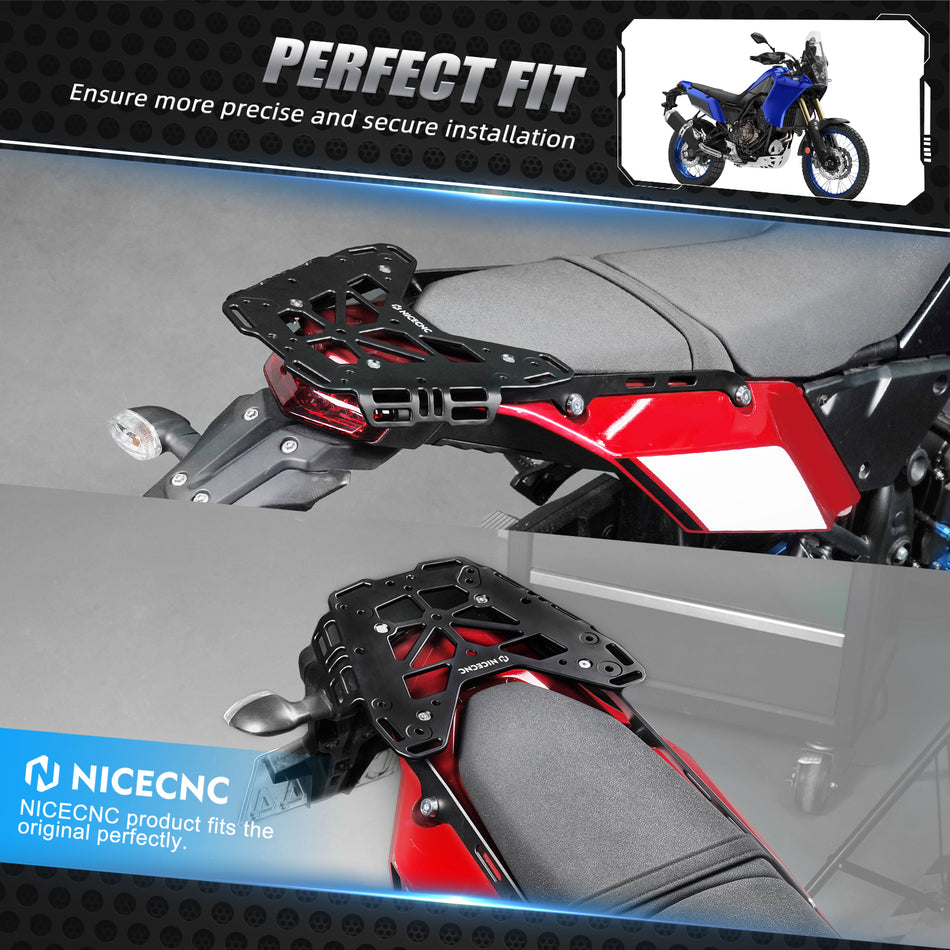 NiceCNC Rear Luggage Rack For Yamaha Tenere 700 /XTZ700 2019-2024 Tenere 700 Rally Edition 2020-2024