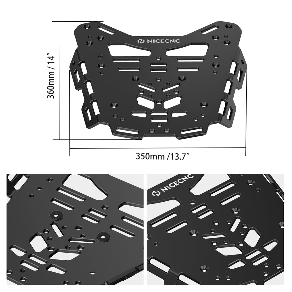 NICECNC Enhanced Rear Luggage Rack Kit for BMW R1250GS 2019-2023 R1200GS 2012-2018