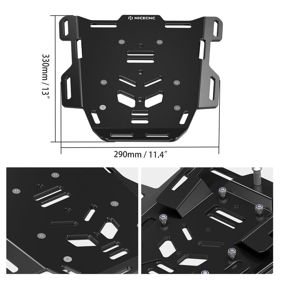 NICECNC Rear Pillion Luggage Rack Kit For BMW R1250GS Adventure 2018-2024 R1200gs 2013-2018