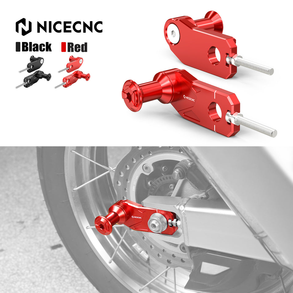 NICECNC Rear Chain Adjuster with Stand Hook For Honda CRF1100L Africa Twin /Adventure Sports 2020-2025