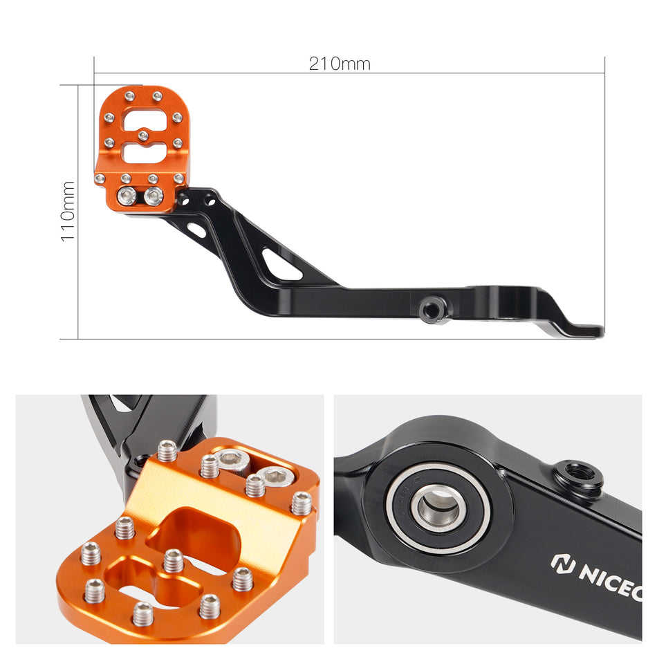 NICECNC Rear Brake Pedal Step Plate for KTM 250/390 Adventure 2020-2024