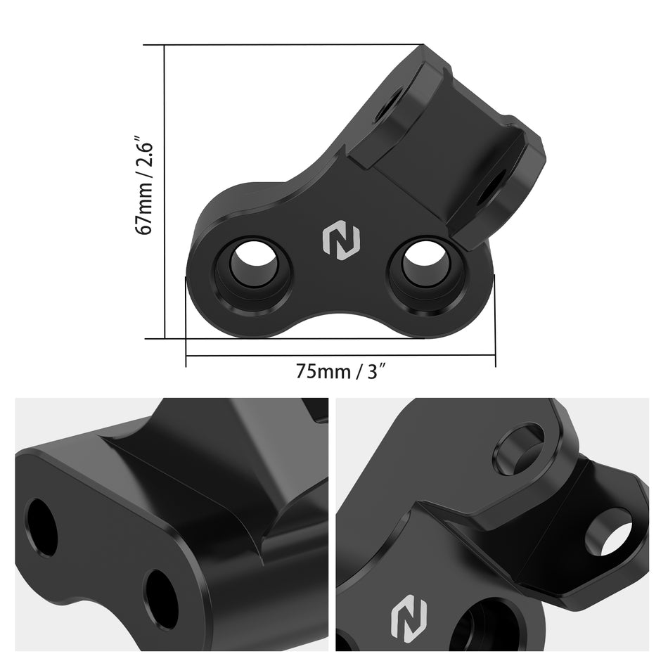 NICECNC Footpeg Lowering Mounts For Suzuki DR650S/SE 1996-2024