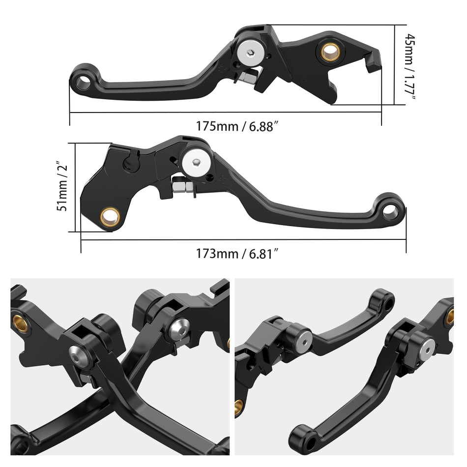 NICECNC Aluminum Brake Clutch Lever For Suzuki DR650S/SE 2011-2024