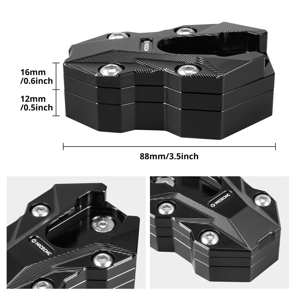 NICECNC Kickstand Extension Plate For BMW R 1300 GS GSA 2024–2025 Replace 4653 1638616