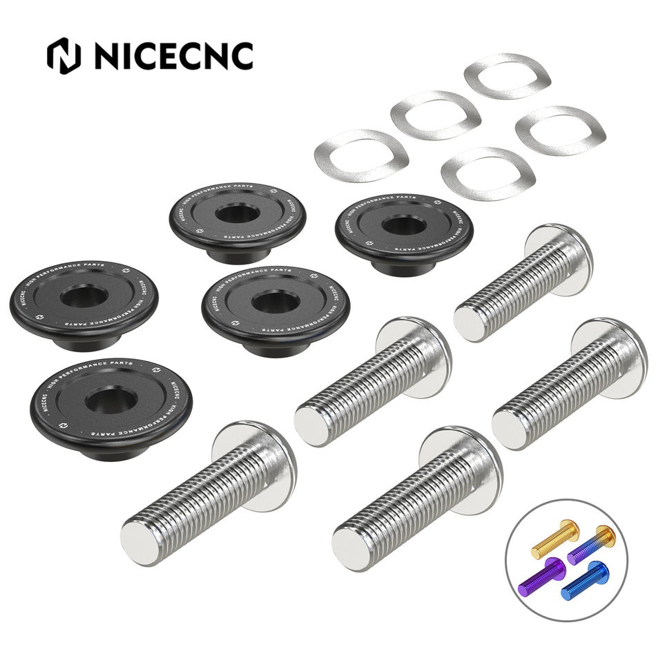 NiceCNC Front Brake Rotor Disc Hardware Bolts Kit For Harley Touring Road King FLHRXS 2017-2024 Electra Glide Standard FLHT 2019-2022 Street Glide