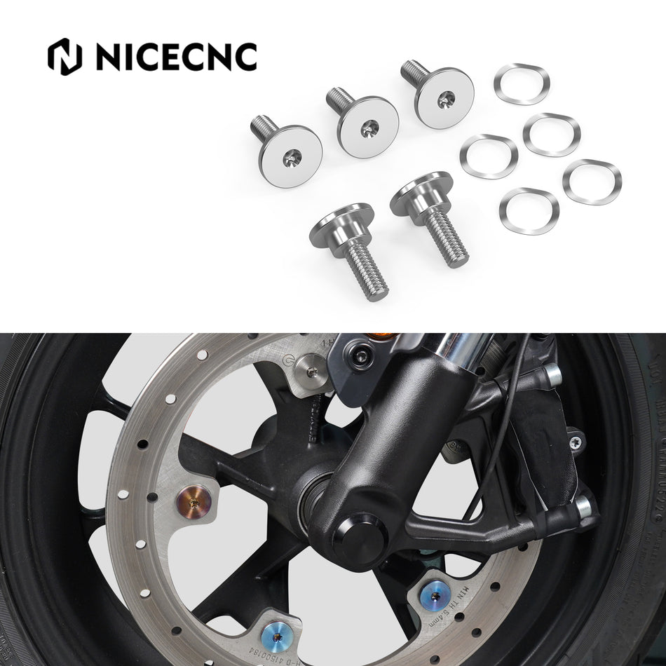 NICECNC Motorcycle Front Brake Rotor Disc Bolts Kit for Harley Sportster S RH1250S Pan America 1250 Special RA1250S 2021-2024