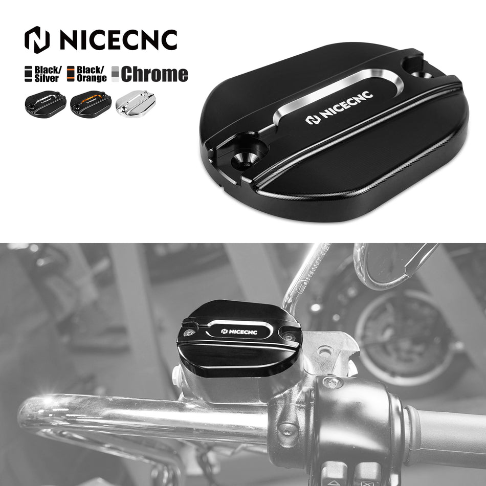 NICECNC Front Brake Master Cylinder Cover Cap for Harley Sportster 883 XL883 Nightster XL1200N Forty Eight XL1200X