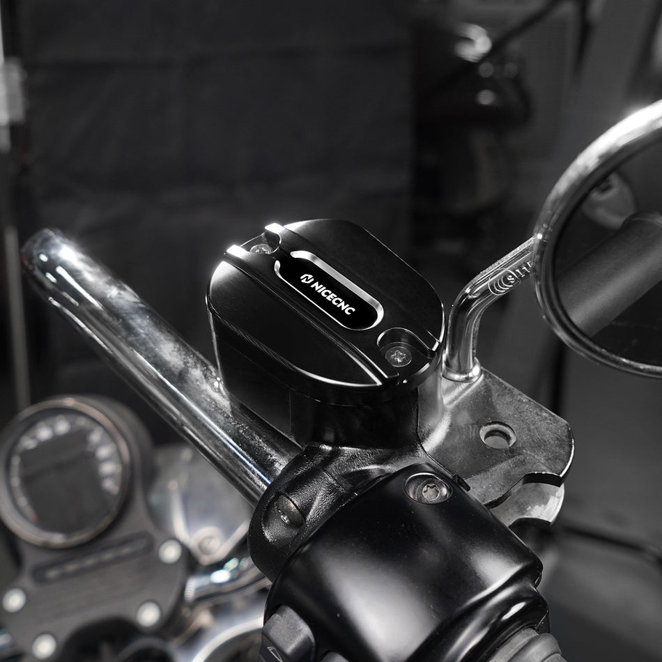 NICECNC Front Brake Master Cylinder Cover Cap for Harley Sportster 883 XL883 Nightster XL1200N Forty Eight XL1200X