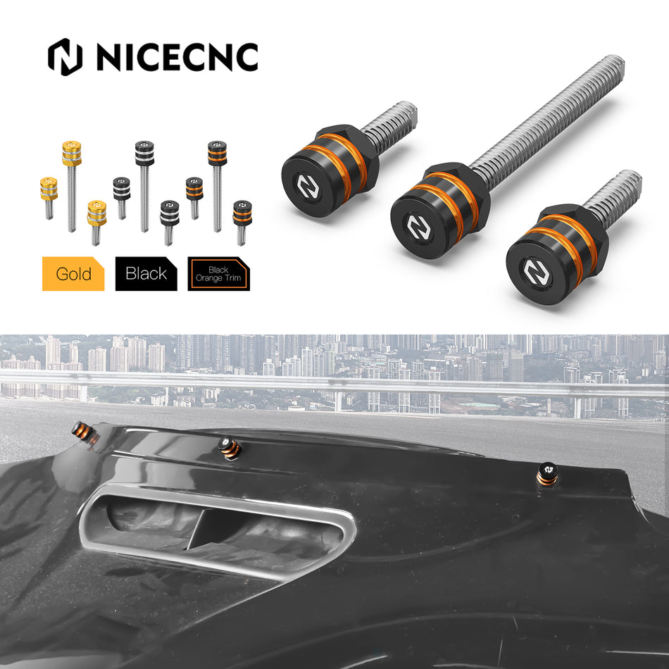 NiceCNC Windshield Mounting Spikes For Harley Touring Street Glide FLHX 2014-2023 2022 2021 Special FLHXS 2014-2023 ST FLHXST 2022-2023