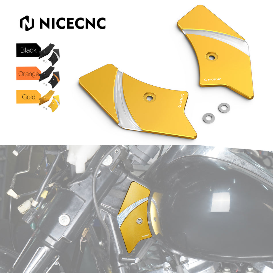 NiceCNC Neck Covers Protectors For Harley Road King FLHR FLHP FLHRXS Electra Glide FLHT FLHTP Street Glide FLHX Road Glide FLTRX FLTRXS