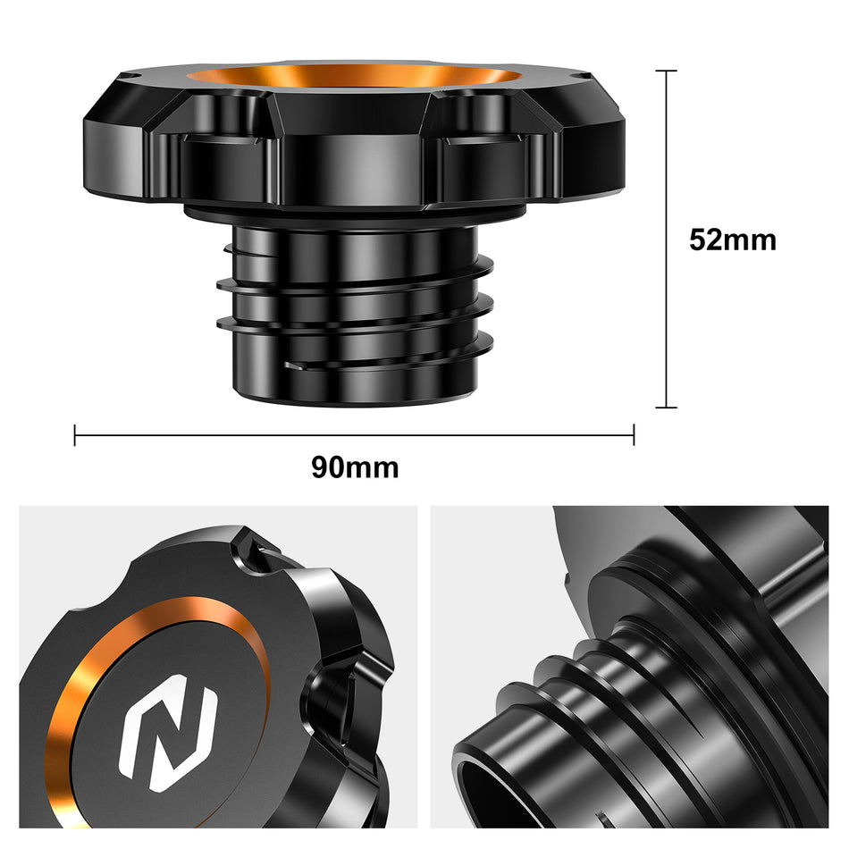 NICECNC Fuel Tank Cap with O-ring for Harley Dyna Fat Bob FXDF Street Bob FXDB Super Glide FXD