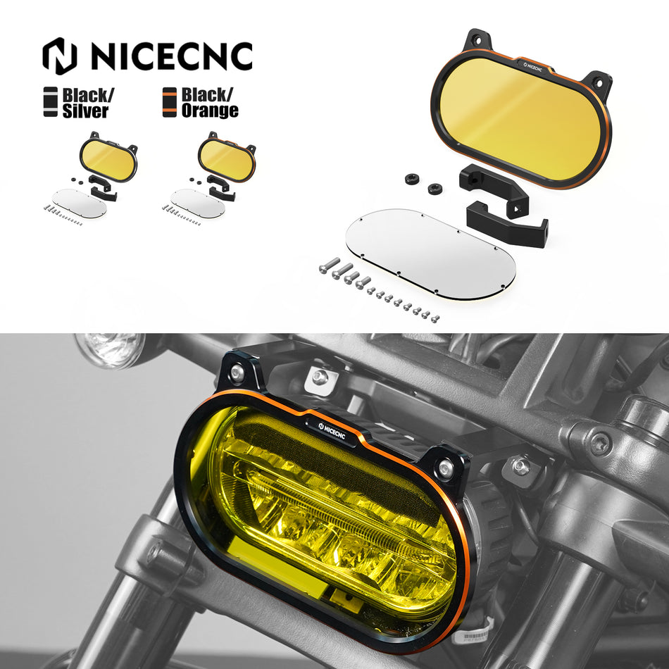 NiceCNC For Sportster S RH1250S Motorcycle Headlight Headlamp Guard Protector For Harley Sportster S RH1250S 2021-2024 2022 2023