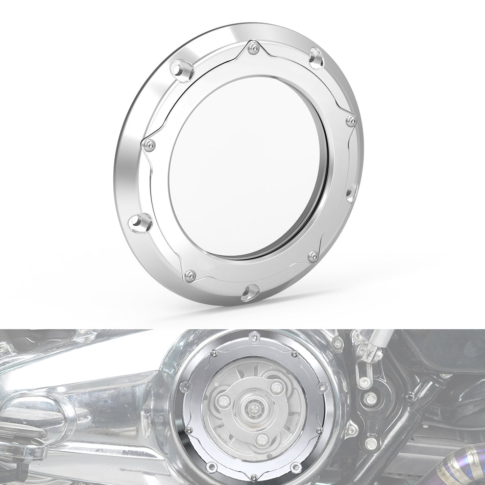 NiceCNC Clear Derby Cover Observable Clutch Transmission Gearbox for Harley CVO Road Glide FLTRXSE
