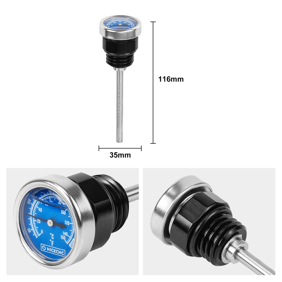 NICECNC Oil Dipstick Temperature Gauge for Harley Sportster S RH1250S Pan America 1250 RA1250 RA1250S 2021-2024 62700321