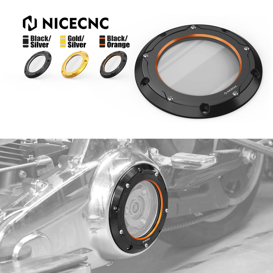NICECNC Anodizing Derby Cover for Harley CVO Limited FLHTKSE Road King FLHR Road Glide Ultra FLTRU