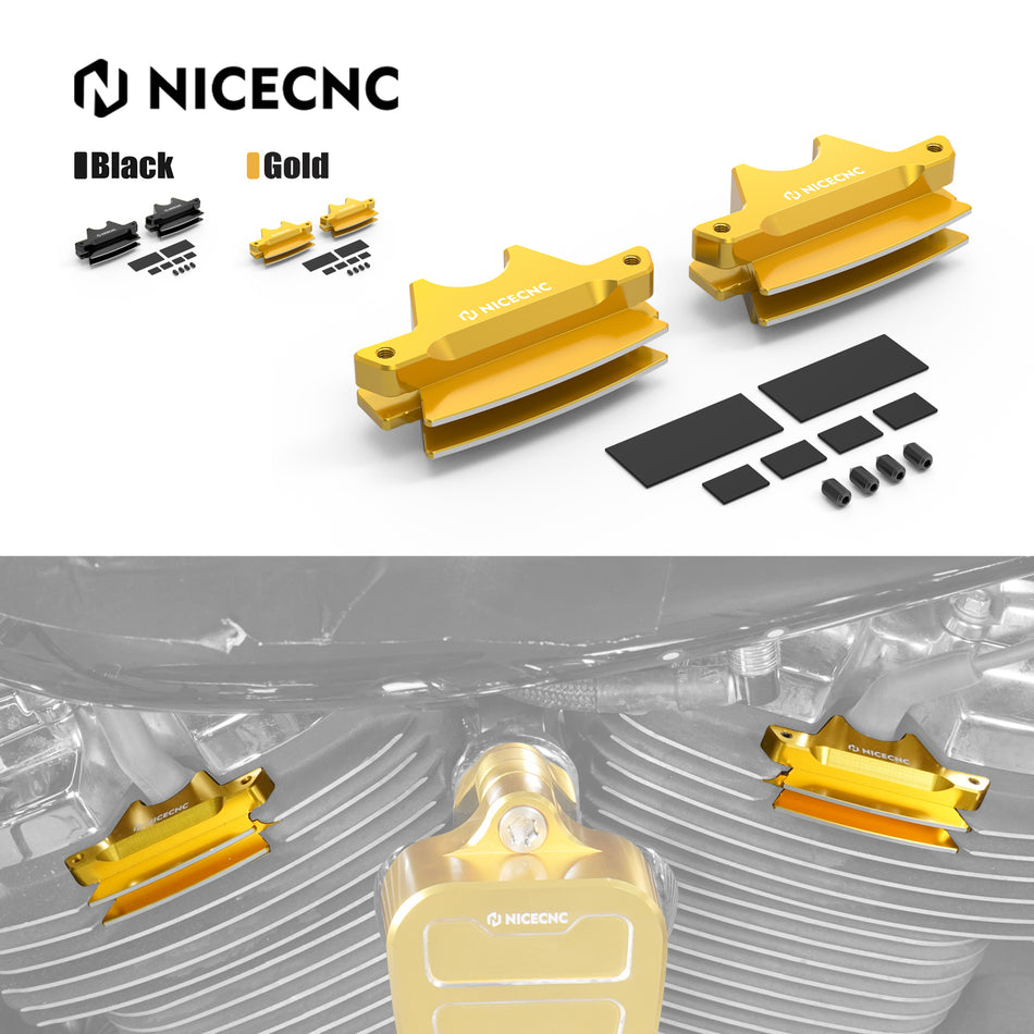 NICECNC Spark Plug Head Bolt Covers for Harley Breakout 114 FXBRS Road Glide FLTRX Street Bob FXBB Street Glide ST FLHXST