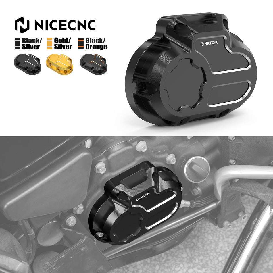 NICECNC Transmission Side Cover for Harley Dyna CVO Fat Bob FXDFSE Low Rider FXDL Street Bob FXDBP Street Glide FLHX 37116-06