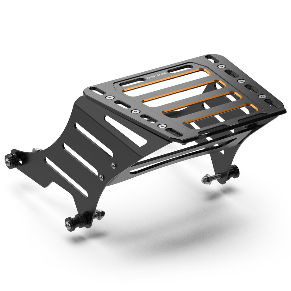 NICECNC Aluminum Rear Luggage Rack Solo Rack for Harley Sportster 883 Custom XL883C Nightster XL1200N