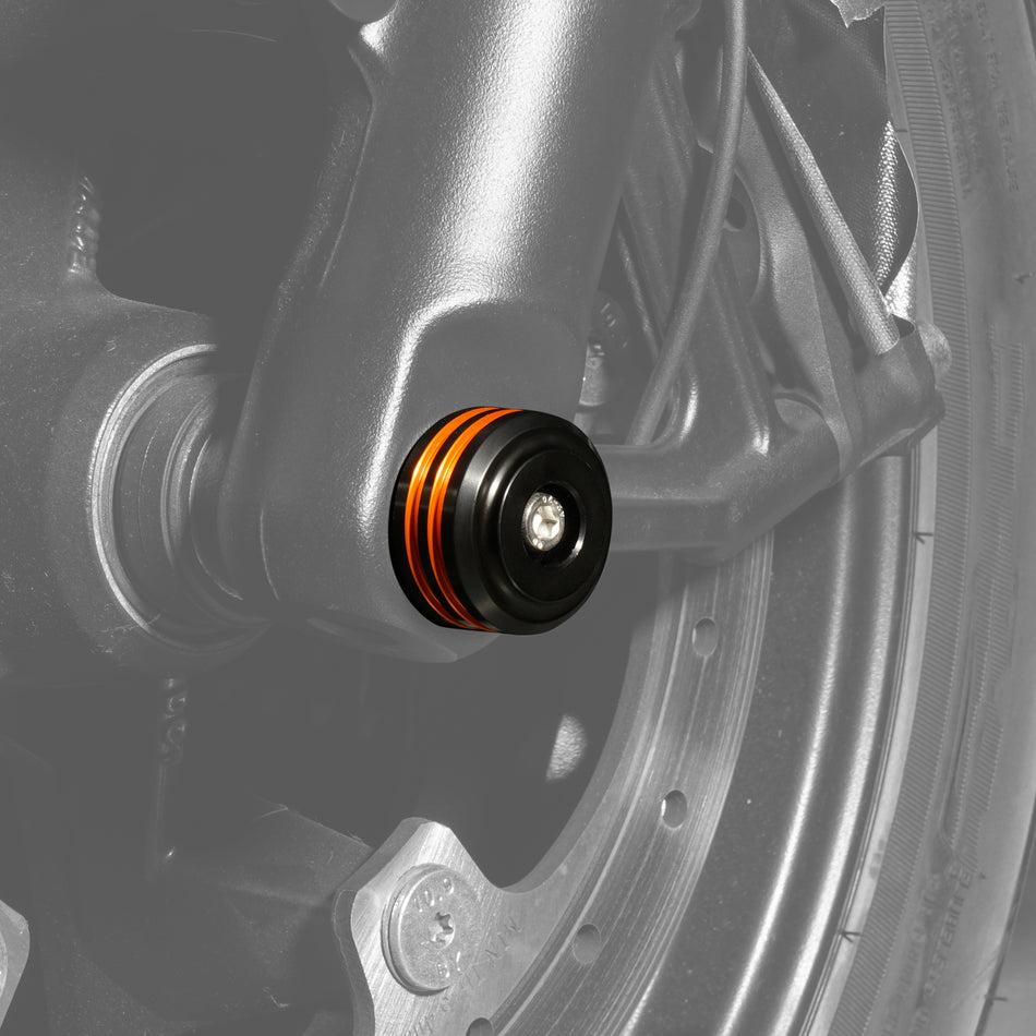 NICECNC Aluminum Front Axle Nut Covers for Harley Sportster S RH1250S Pan America 1250 Special RA1250S 2021-2024