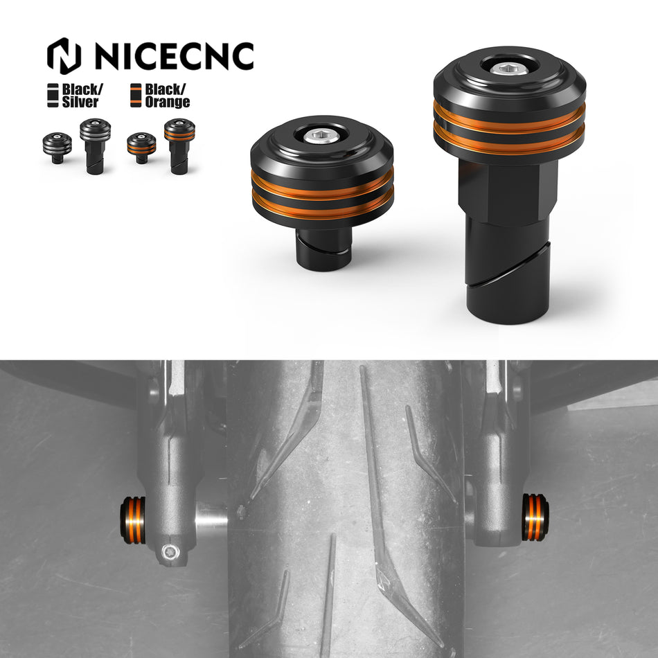 NICECNC Aluminum Front Axle Nut Covers for Harley Sportster S RH1250S Pan America 1250 Special RA1250S 2021-2024