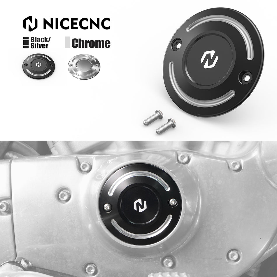 NICECNC Timer Cover with Mounting Bolts for Harley Sportster 883L XL883L Seventy-Two XL1200V