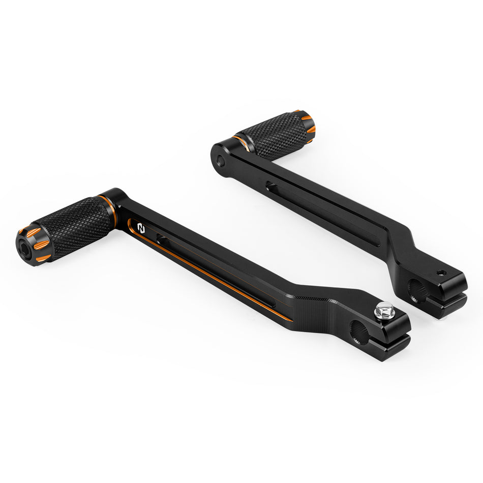 NICECNC Extended Shift Levers for Harley Deluxe FLDE Fat Boy FLFB Road King Classic FLHRC
