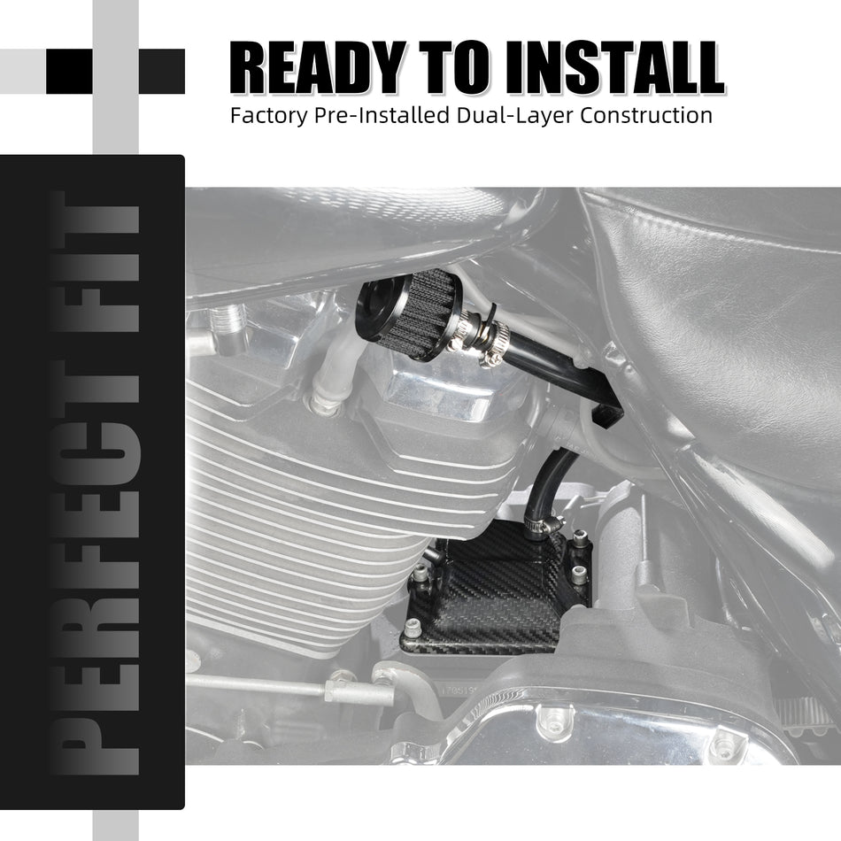 NICECNC Carbon Fiber Vented Transmission Top Cover for Harley Street Glide CVO FLHXSE FLHX ST FLHXST Street Bob FXBBS 114