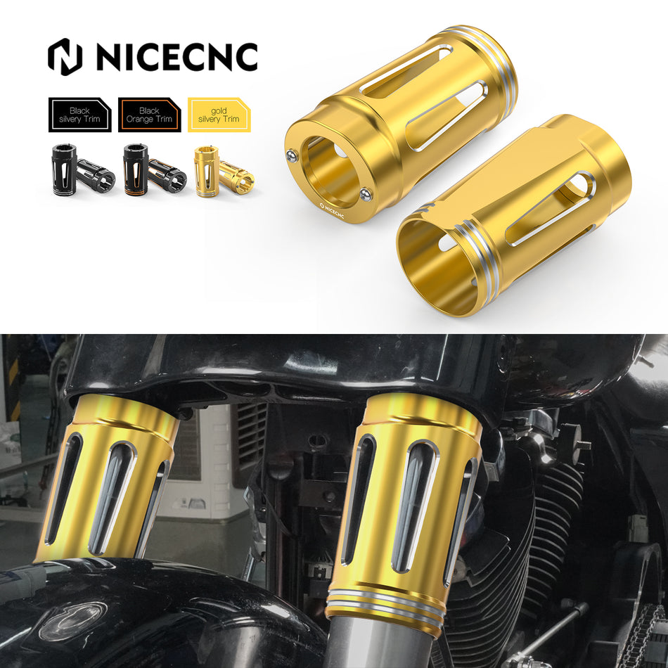 NiceCNC Front Fork Guard Cover For Harley Touring Electra Glide Road King Street Glide Special Road Glide Ultra Limited FLHTK 2015-2023