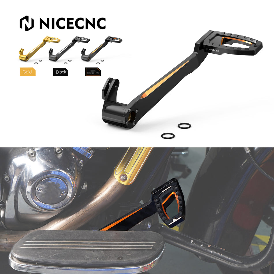 NiceCNC For 2014-Up Harley Electra Glide Road Glide Road King/Special Street Glide ST Special Ultra Limited Low Brake Lever Brake Pedal