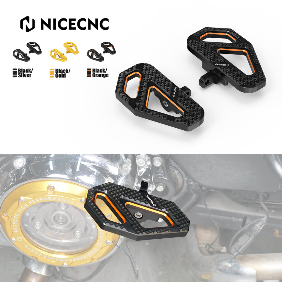 NICECNC Motorcycle Passenger Footboard Footpeg for Harley Road King Special FLHRXS Street Glide FLHX Special FLHXS EFI FLHXI