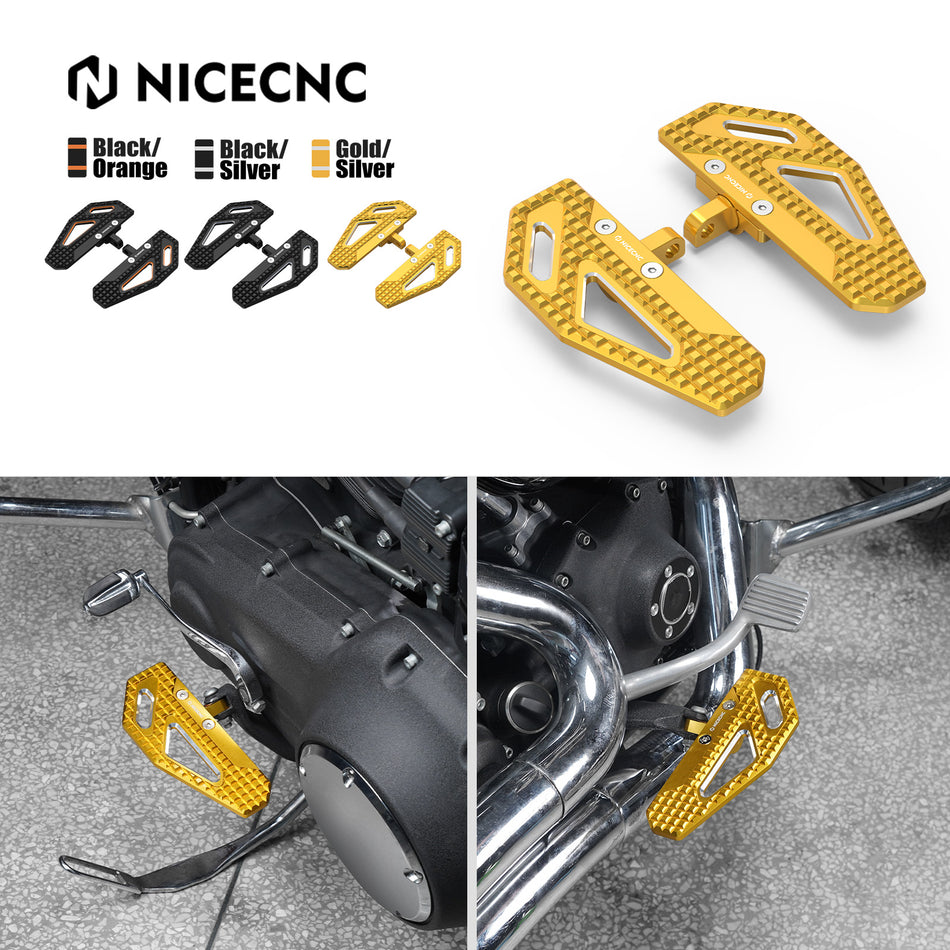 NICECNC Rider Footpegs footrest fit for harley Dyna 1999-2017 Big V-twin Models