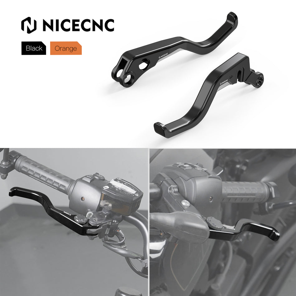 NICECNC 2-Finger Short Brake Clutch Levers Set For Harley Sportster S 1250 Nightster