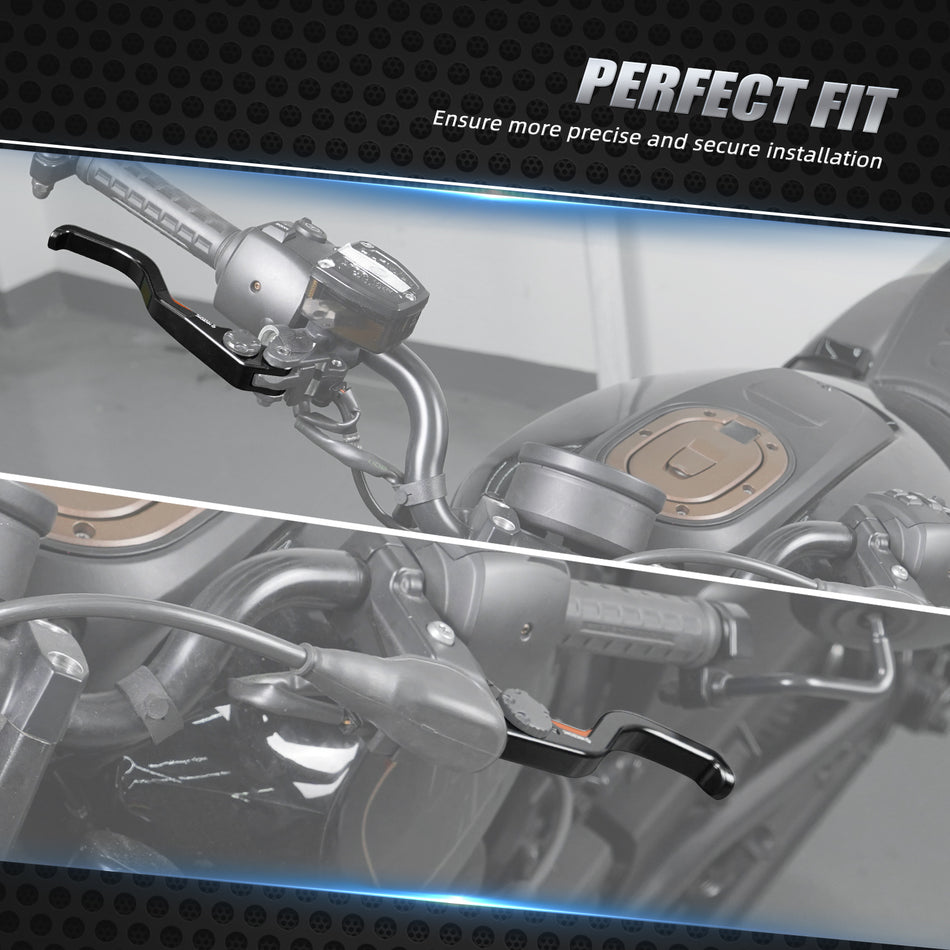 NICECNC 2-Finger Short Brake Clutch Levers Set For Harley Sportster S 1250 Nightster