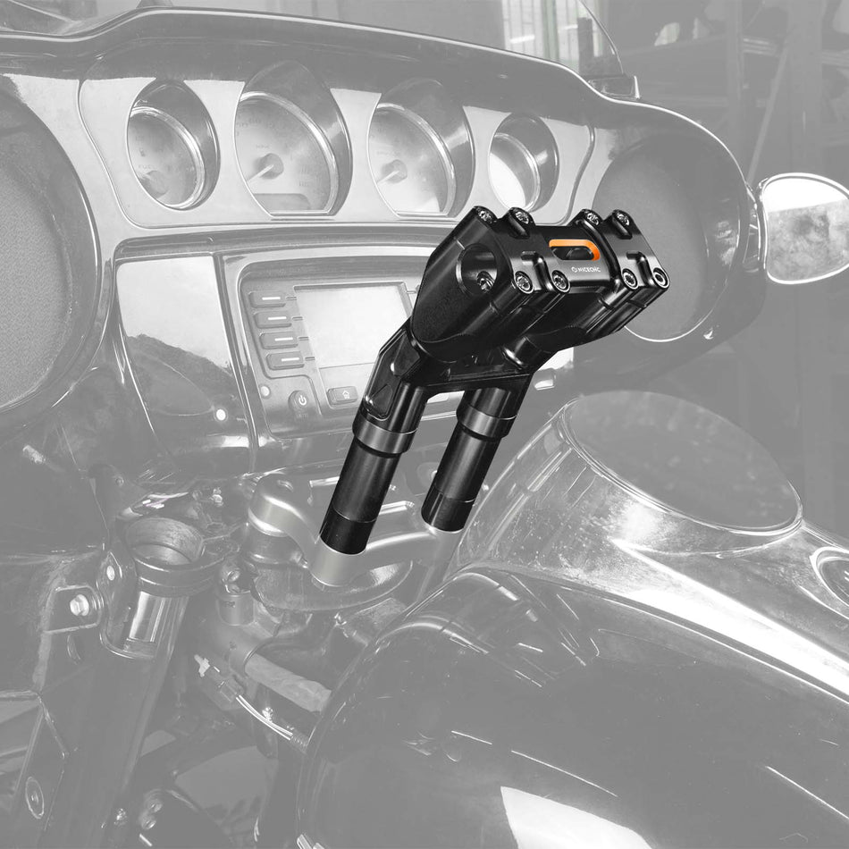 NICECNC Kickback 1-1/8" Handlebar Riser Kit For Harley Road King Tri Electra Glide Freewheeler