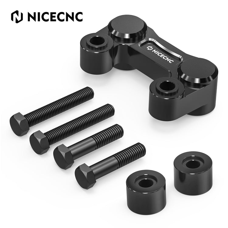 NICECNC Handlebar Riser Pull Back Plate Relocation Bracket For Harley