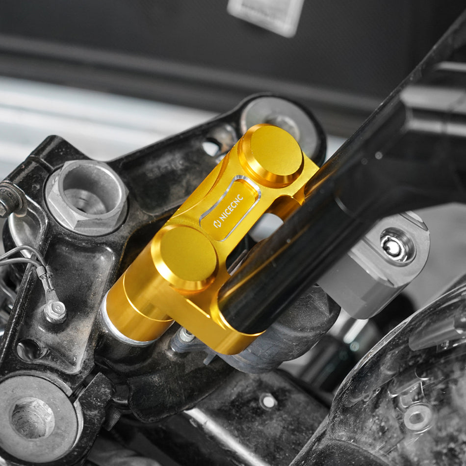 NICECNC Handlebar Riser Pull Back Plate Relocation Bracket For Harley