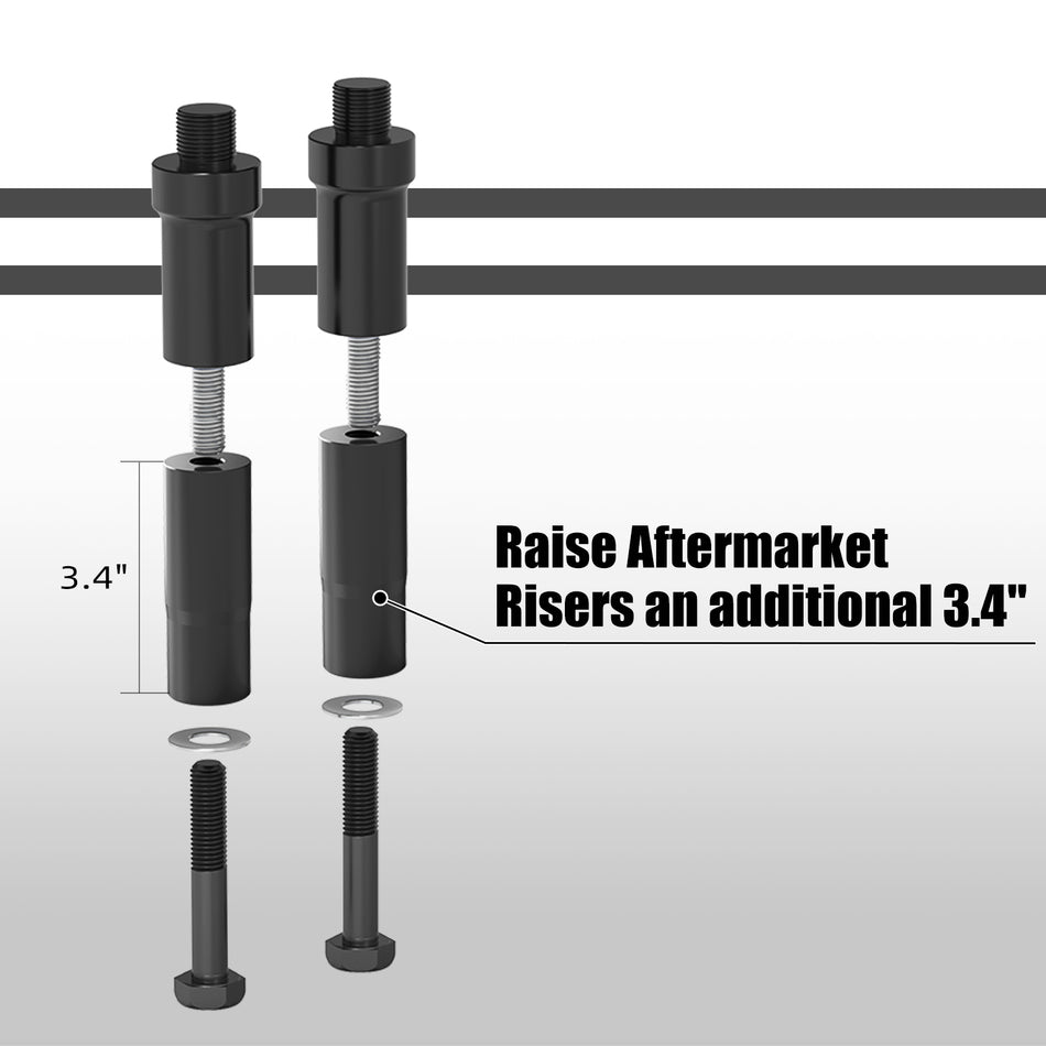 NICECNC Handlebar Riser Extensions Legs For Harley Softail Heritage Fat Boy Street Bob 114 107