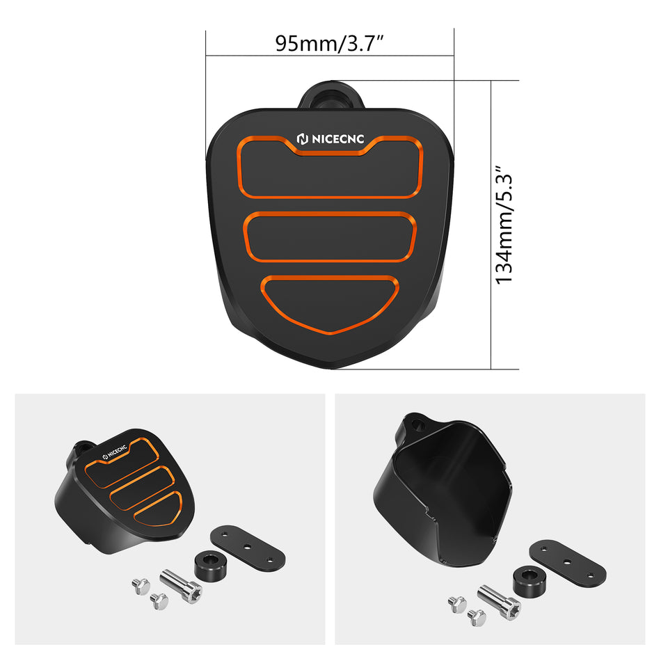 NiceCNC Horn Decorative Trim Cover For Harley Road King FLHR FLHP Electra Glide Street Glide Road Glide Ultra Limited Tri Glide Ultra