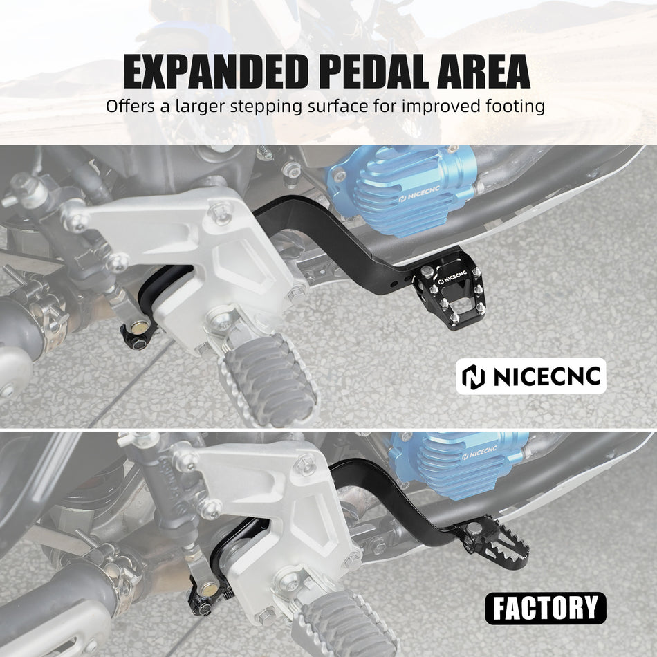 NICECNC Foldable Rear Brake Pedal Lever For Yamaha Tenere 700 2019-2024