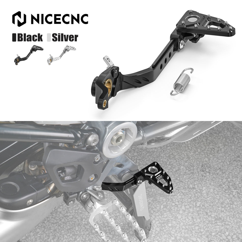 NICECNC Motorcycle Aluminum Rear Brake Lever Pedal for BMW R1200GS 2013-2018 R1250GS 2019 2020 2021 2022 2023 Anodizing
