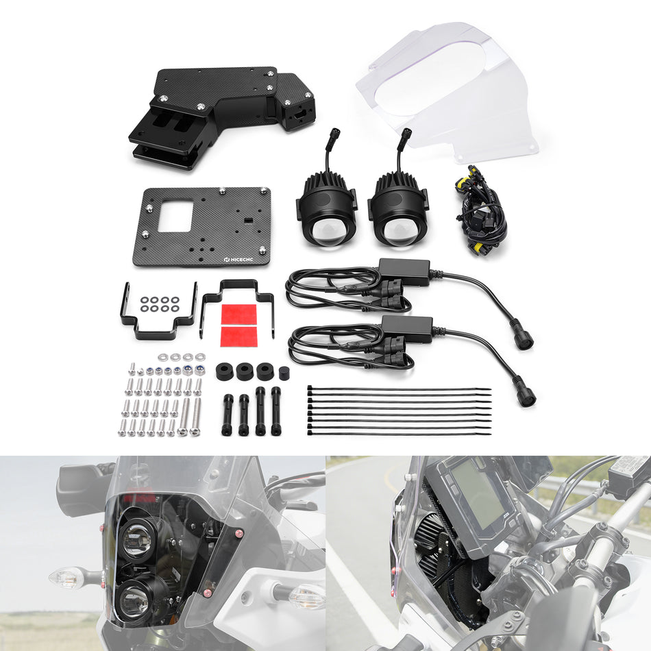 NICECNC Adjustable Rally Lights Kit For Yamaha Tenere 700 2019-2024