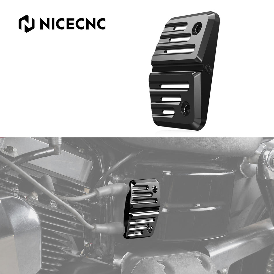NICECNC Ignition Coil Cover for Harley Dyna Super Glide Custom FXDC Low Rider FXDL CVO Fat Bob FXDFSE2