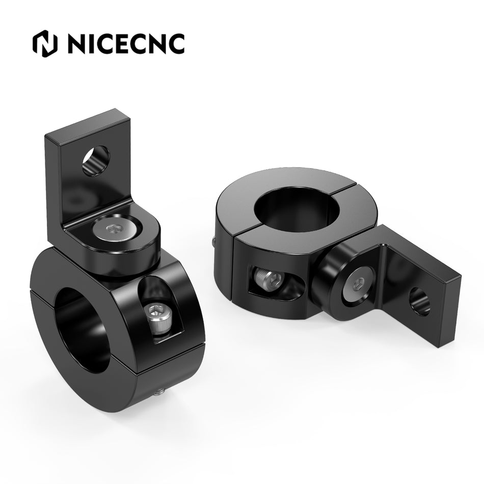 NICECNC Pair 1" Light Mount Light Bumper Clamp For YAMAHA TENERE 700 2019-2024