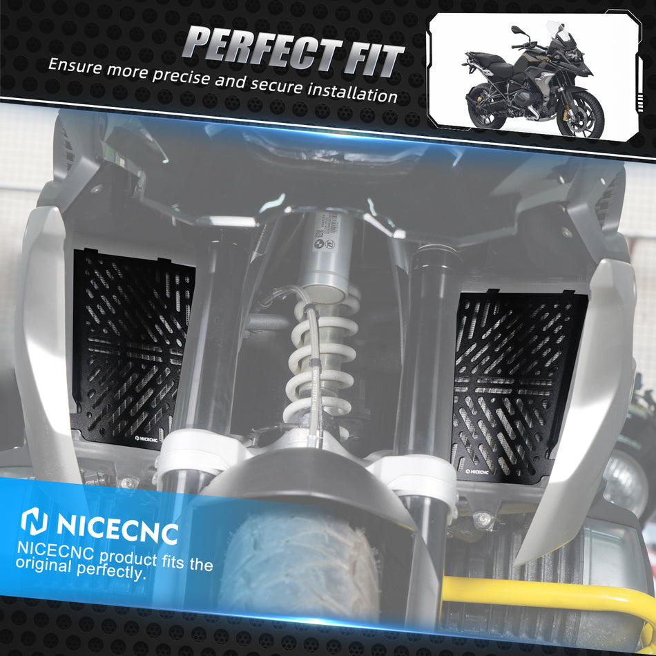 NiceCNC Radiator Guards For BMW R1200GS 2016-2018 R1250GS 2019-2023