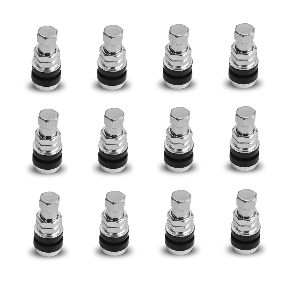 12x Metal Rod Wheel Tire Valve Stem Bolt For ATV Lawn Mower Go-kart Goat Trailer