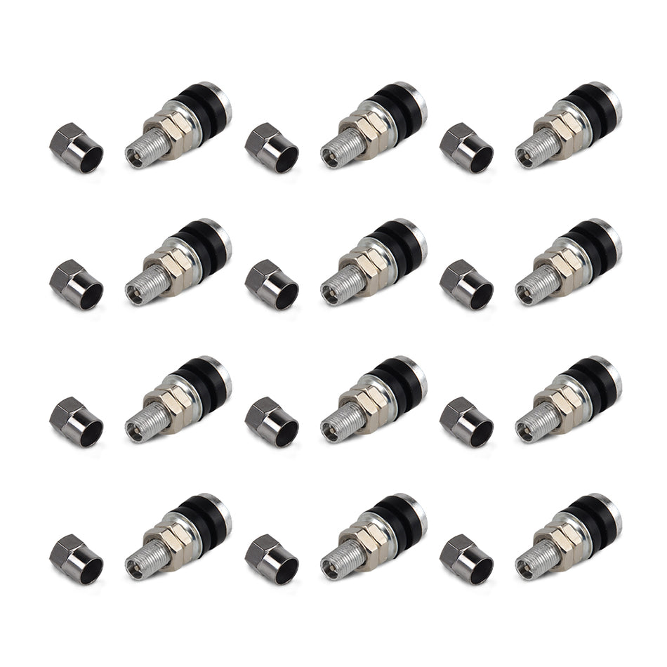12x Metal Rod Wheel Tire Valve Stem Bolt For ATV Lawn Mower Go-kart Goat Trailer
