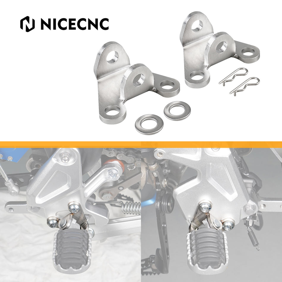 NiceCNC Lowered Footpeg Bracket For Yamaha Yamaha Tenere 700 /XTZ700 2019-2024 Yamaha Tenere 700 Rally Edition 2020-2024