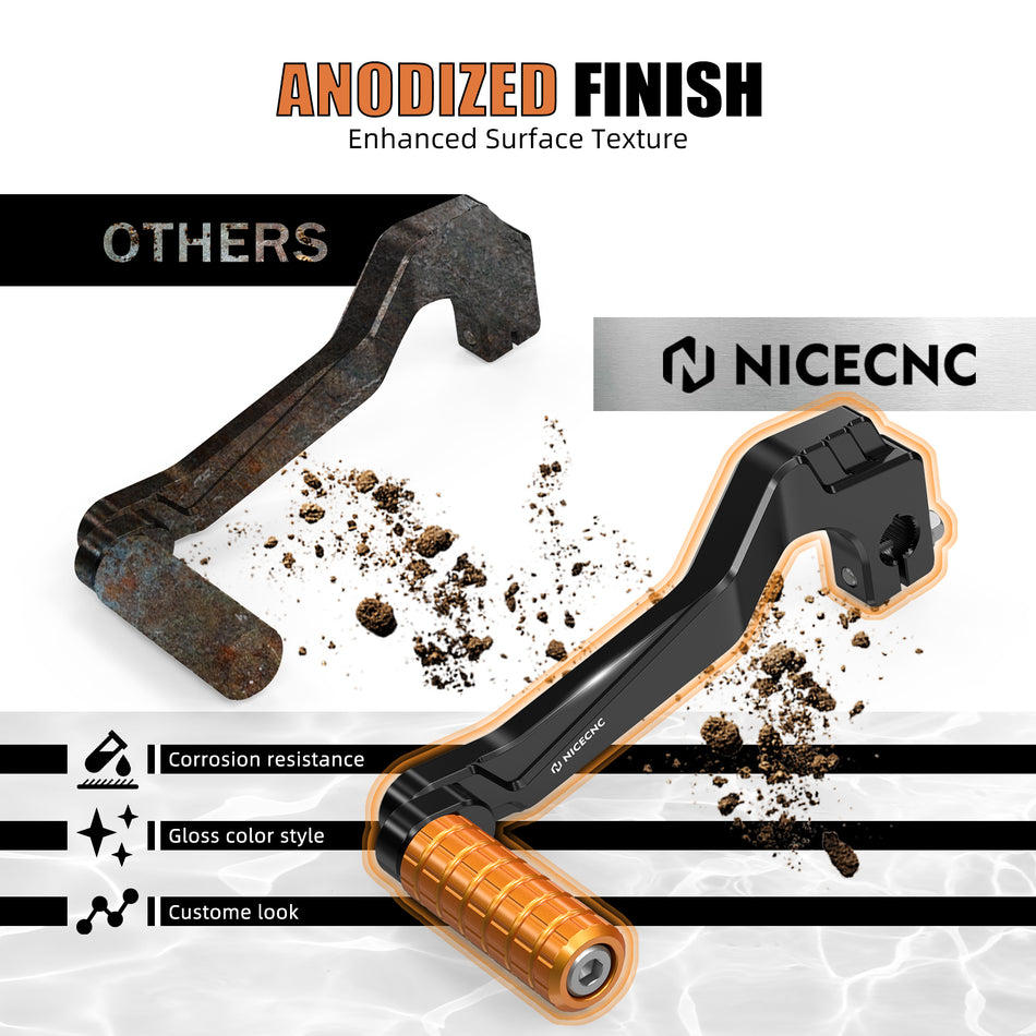 NICECNC Aluminum Mid Controls  Gear Shift Lever for Harley Dyna Convertible FXDS-Conv Low Rider Custom FXLR