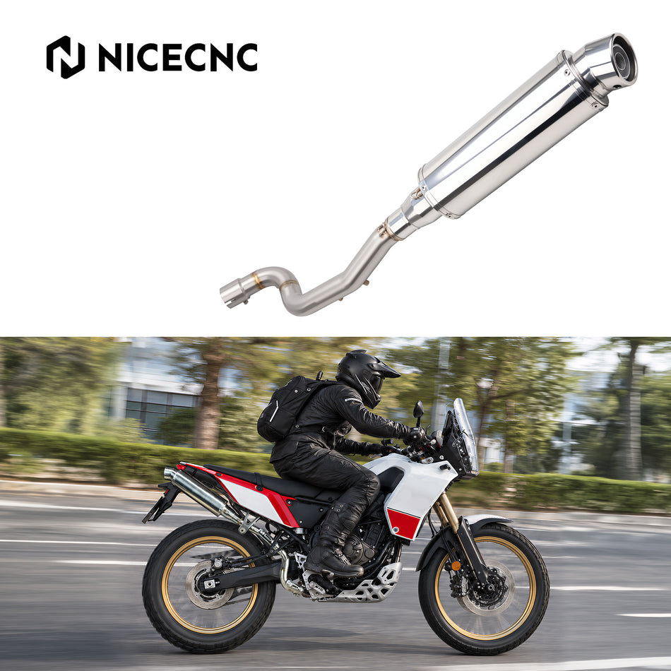 NICECNC High Exit Exhaust For Yamaha Tenere 700 XTZ690 2019-2026 World Rally Edition 2023-2026