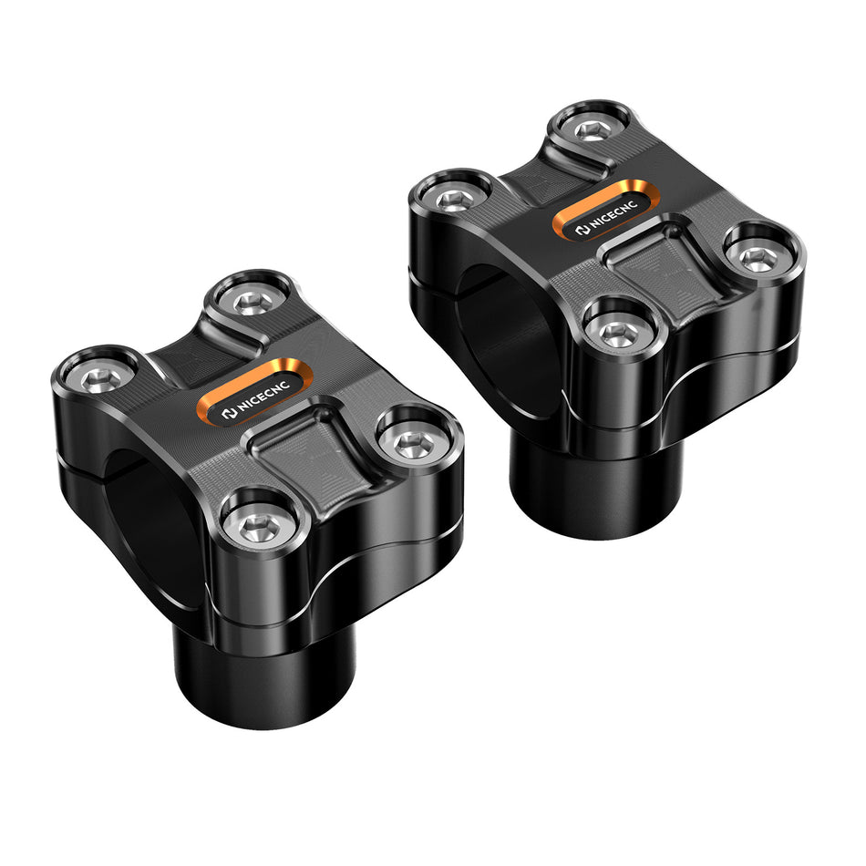 NICECNC2" Handlebar Risers for 1.25" Bar of Harley Dyna CVO Fat Bob FXDFSE Street Bob FXDBP